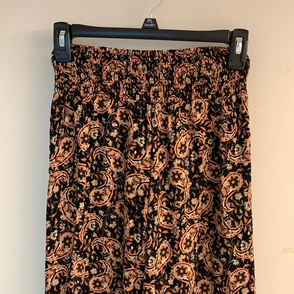 high waisted patterned pants